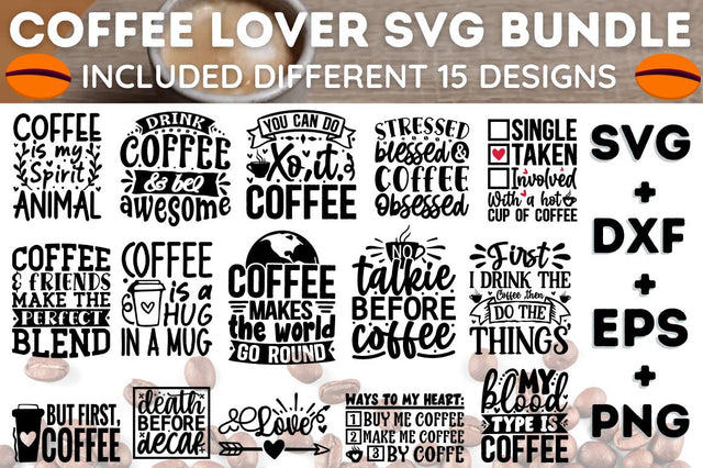 MBS-644 Coffee Lover SVG Bundle SVG Designangry 