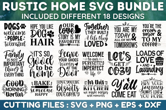 MBS-646 Rustic Home SVG Bundle SVG Designangry 