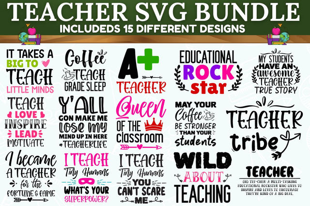 MBS-648 Teacher SVG Bundle SVG Designangry 