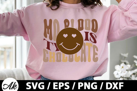 Md blood type is chocolate Retro SVG SVG akazaddesign 
