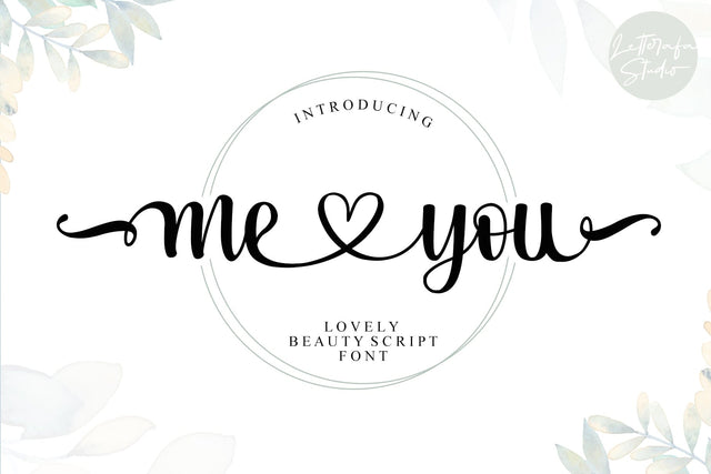 Me Love You Font Afandi Studio 