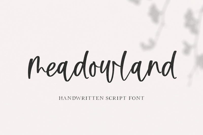 Meadowland - Handwritten Script Font Font KA Designs 