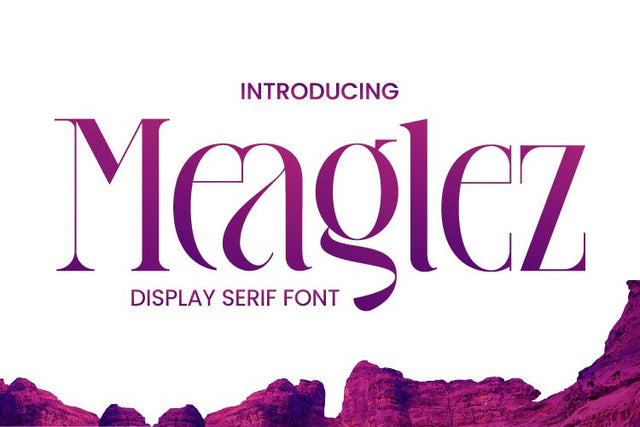 Meaglez Display Serif Font Irvan Randi 