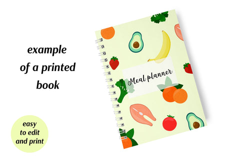 Meal Planer Book | A4 PDF Printable Templates Sublimation AnnaViolet_store 