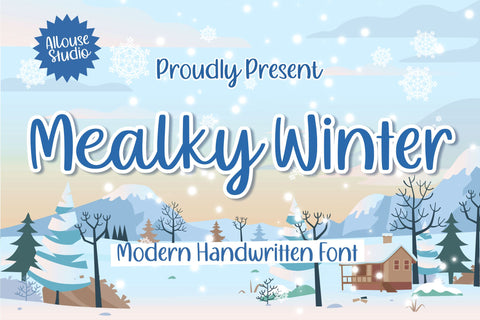 Mealky Winter Font Allouse.Studio 