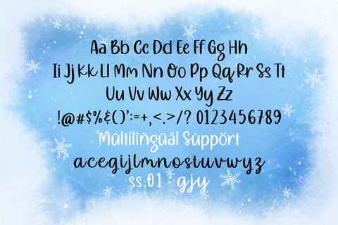 Mealky Winter Font Allouse.Studio 
