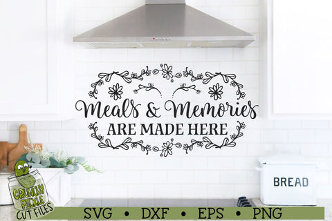 Meals and Memories Kitchen SVG File SVG Crunchy Pickle 