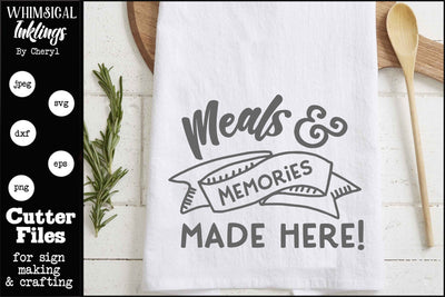 Meals And Memories SVG SVG Whimsical Inklings 