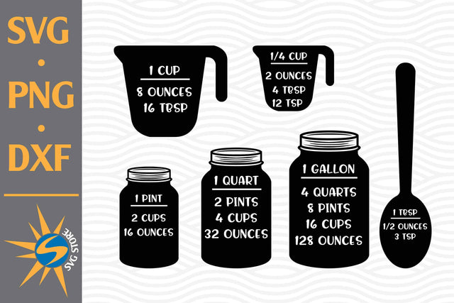 Measuring Cheat Sheet SVG, PNG, DXF Digital Files Include SVG SVGStoreShop 