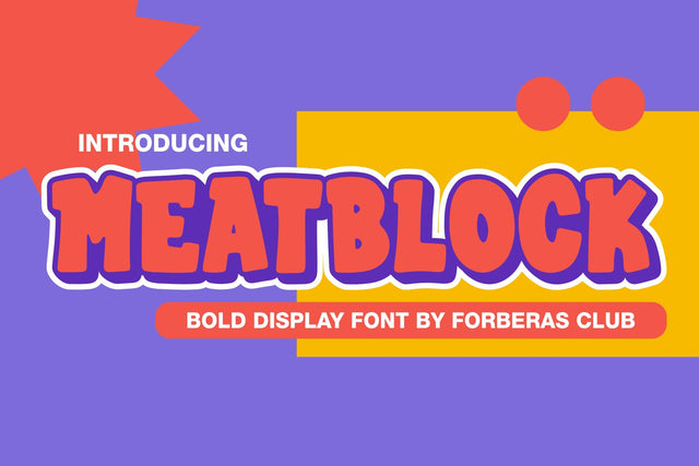 Meatblock Font Forberas 