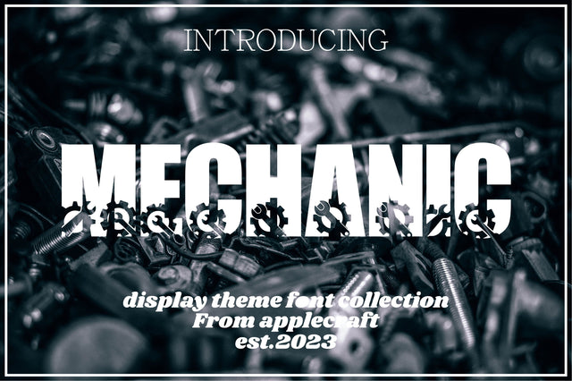 Mechanic Font Fauz 