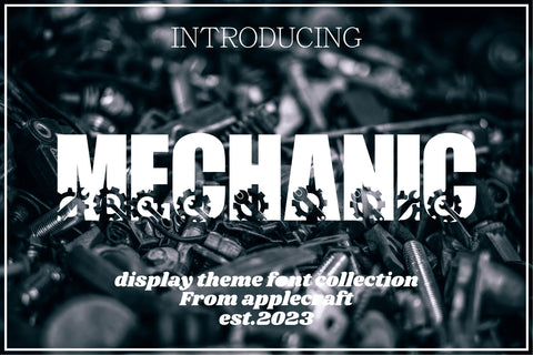 Mechanic Font Fauz 