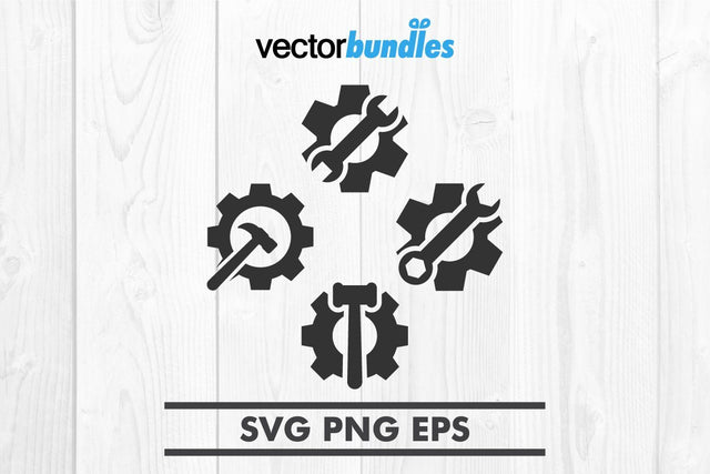 Mechanic gear clip art svg SVG vectorbundles 