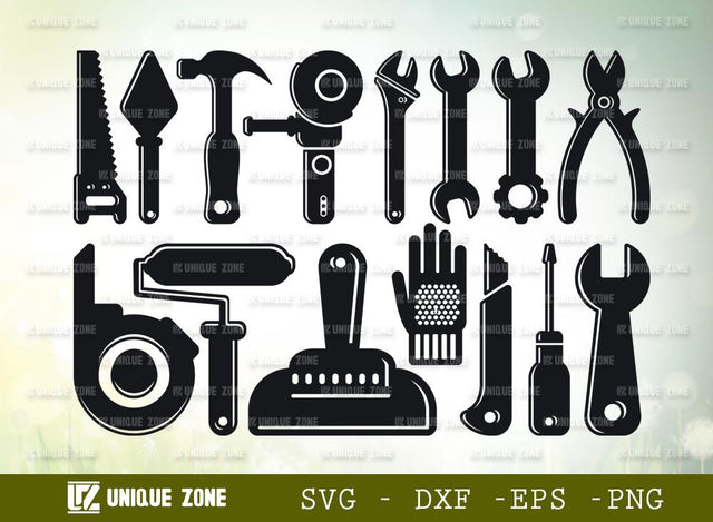 Mechanical Tools | Tools | Builder | Contractor | Repairman | Carpenter | Hand Tools | Labor Day Svg | SVG Unique Zone 