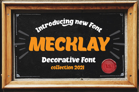 Mecklay Font letterstockstd 