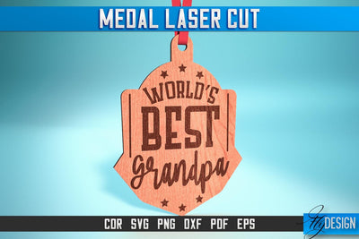 Medal Laser Cut SVG | Medal SVG Design | CNC Files SVG Fly Design 