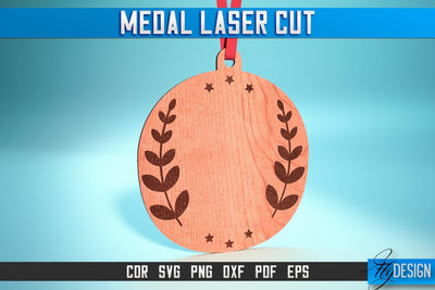 Medal Laser Cut SVG | Medal SVG Design | CNC Files SVG Fly Design 