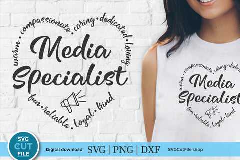 Media Specialist svg SVG SVG Cut File 