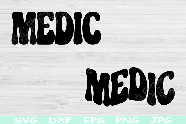 Medic Svg Dxf Png Cut Files, Paramedic Svg, EMT Svg Files For Cricut, First Responder Svg Silhouette Digital Download Designs, Medic Shirt SVG TiffsCraftyCreations 