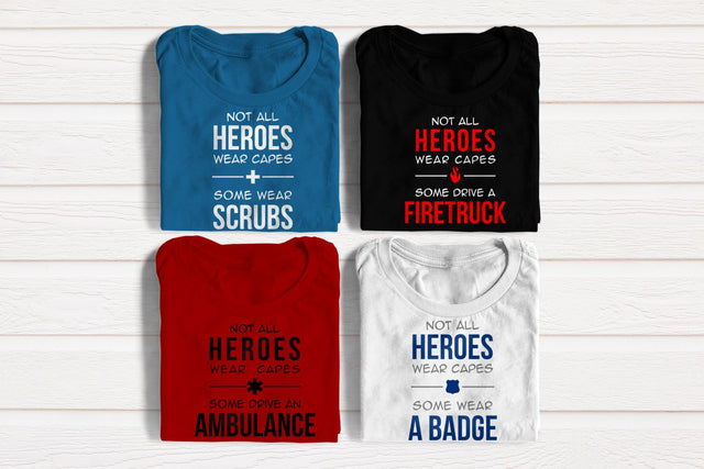 Medical And First Responder Heroes Set SVG Designed by Geeks 