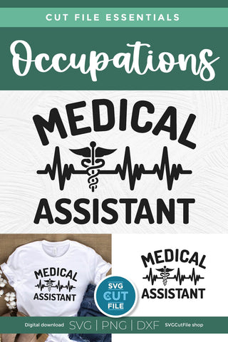 Medical Assistant svg, an MA svg for crafters SVG SVG Cut File 