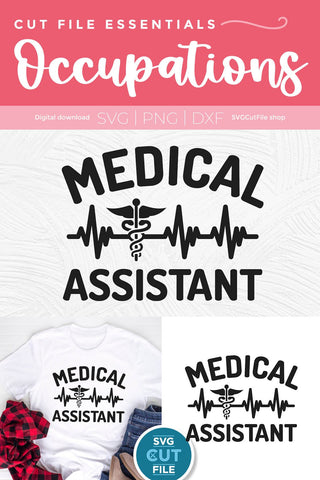 Medical Assistant svg, an MA svg for crafters SVG SVG Cut File 