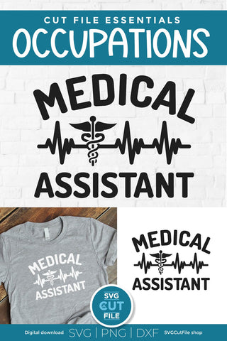 Medical Assistant svg, an MA svg for crafters SVG SVG Cut File 