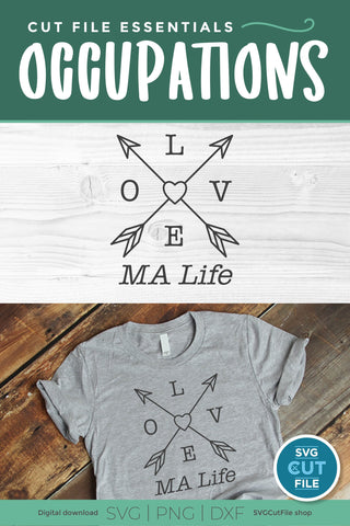 Medical Assistant svg-Love Life Arrows SVG SVG Cut File 