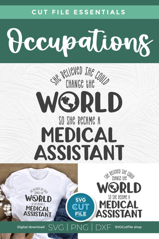 Medical Assistant svg-She Believed She Could SVG SVG Cut File 