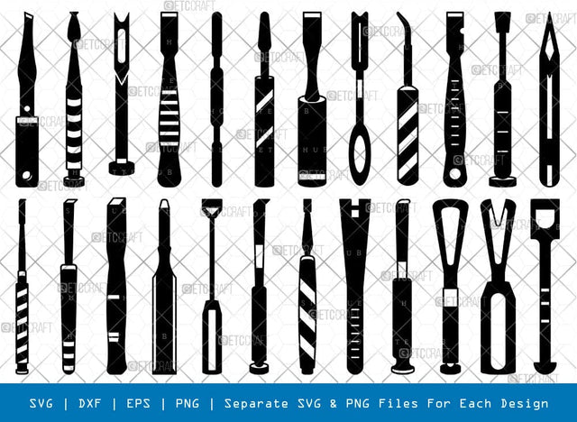 Medical Chisel Silhouette Svg Cricut Cut Files Png Bundle, SB01005 SVG ETC Craft 