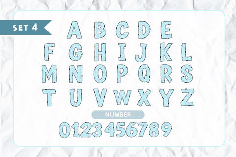 Medical Doodle Alphabet Bundle with Hand Drawn Clipart Font Regulrcrative 