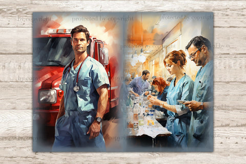 Medical Junk Journal Pages | Nurse Printables SVG GlamArtZhanna 