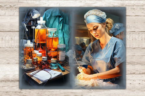 Medical Junk Journal Pages | Nurse Printables SVG GlamArtZhanna 