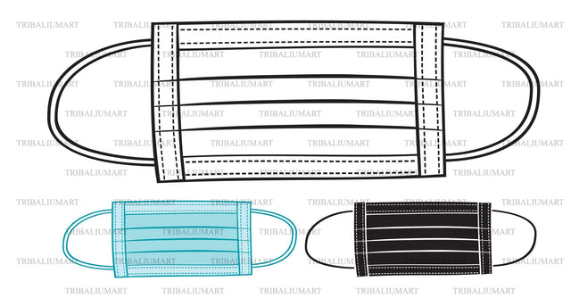 Medical mask SVG TribaliumArtSF 