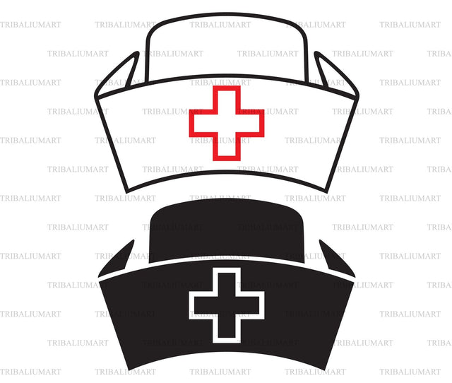 Medical Nurse Hat SVG TribaliumArtSF 