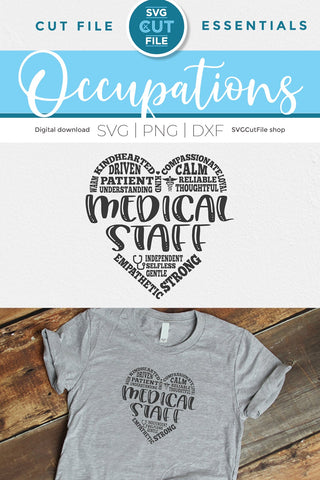 Medical Staff SVG for crafters SVG SVG Cut File 