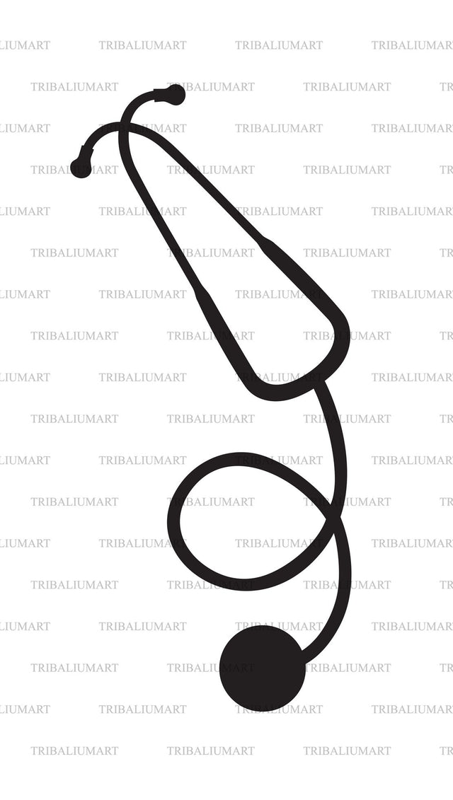 Medical Stethoscope SVG TribaliumArtSF 