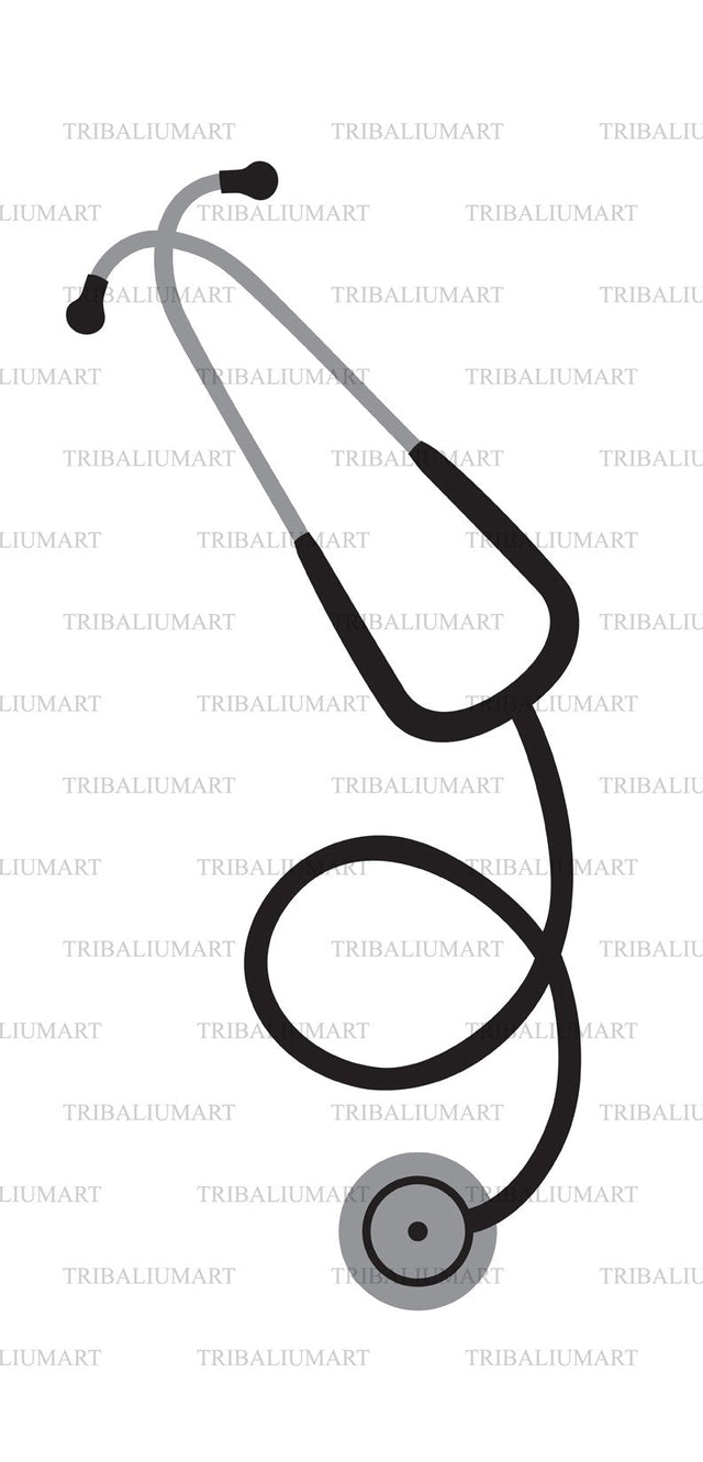 Medical Stethoscope SVG TribaliumArtSF 