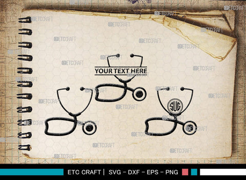 Medical Symbol Monogram, Medical Symbol Silhouette, Medical Symbol SVG, Stethoscope Svg, Nurse Hat Svg, Injection Svg, Medical Symbol Bundle, SB00150 SVG ETC Craft 