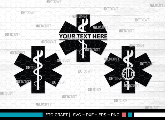 Medical Symbol Monogram, Medical Symbol Silhouette, Medical Symbol SVG, Stethoscope Svg, Nurse Hat Svg, Injection Svg, Medical Symbol Bundle, SB00150 SVG ETC Craft 