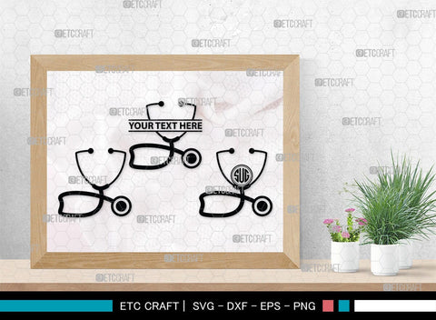 Medical Symbol Monogram, Medical Symbol Silhouette, Medical Symbol SVG, Stethoscope Svg, Nurse Hat Svg, Injection Svg, Medical Symbol Bundle, SB00150 SVG ETC Craft 