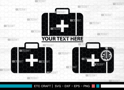 Medical Symbol Monogram, Medical Symbol Silhouette, Medical Symbol SVG, Stethoscope Svg, Nurse Hat Svg, Injection Svg, Medical Symbol Bundle, SB00150 SVG ETC Craft 