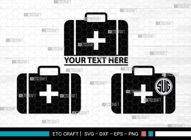 Medical Symbol Monogram, Medical Symbol Silhouette, Medical Symbol SVG, Stethoscope Svg, Nurse Hat Svg, Injection Svg, Medical Symbol Bundle, SB00150 SVG ETC Craft 