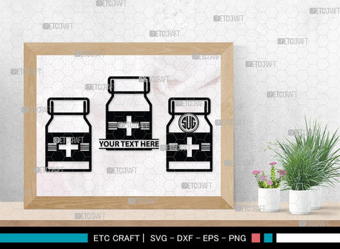 Medical Symbol Monogram, Medical Symbol Silhouette, Medical Symbol SVG, Stethoscope Svg, Nurse Hat Svg, Injection Svg, Medical Symbol Bundle, SB00150 SVG ETC Craft 