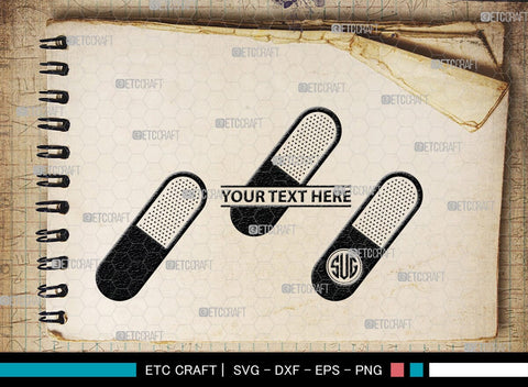 Medical Symbol Monogram, Medical Symbol Silhouette, Medical Symbol SVG, Stethoscope Svg, Nurse Hat Svg, Injection Svg, Medical Symbol Bundle, SB00150 SVG ETC Craft 