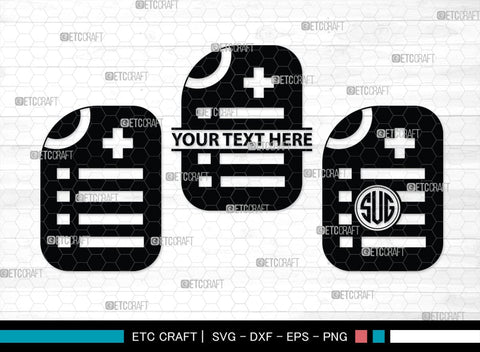 Medical Symbol Monogram, Medical Symbol Silhouette, Medical Symbol SVG, Stethoscope Svg, Nurse Hat Svg, Injection Svg, SB00151 SVG ETC Craft 