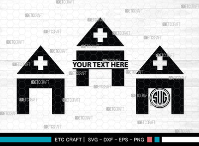 Medical Symbol Monogram, Medical Symbol Silhouette, Medical Symbol SVG, Stethoscope Svg, Nurse Hat Svg, Injection Svg, SB00151 SVG ETC Craft 