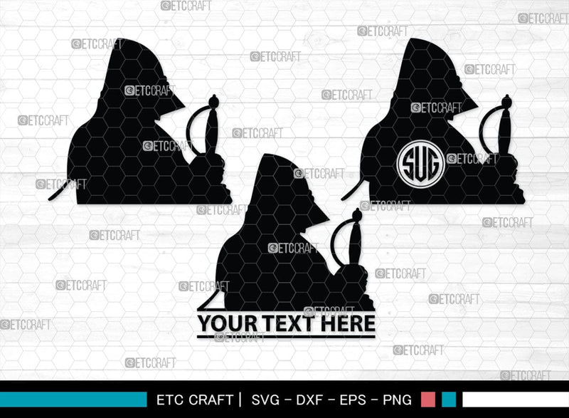 Medieval Knight Monogram, Medieval Knight Silhouette, Medieval Knight ...