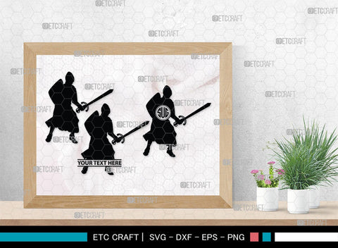 Medieval Knight Monogram, Medieval Knight Silhouette, Medieval Knight SVG, Medieval Svg, Knight Svg, SB00384 SVG ETC Craft 