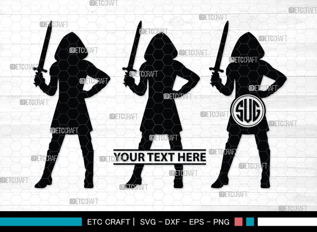 Medieval Knight Monogram, Medieval Knight Silhouette, Medieval Knight SVG, Medieval Svg, Knight Svg, SB00384 SVG ETC Craft 